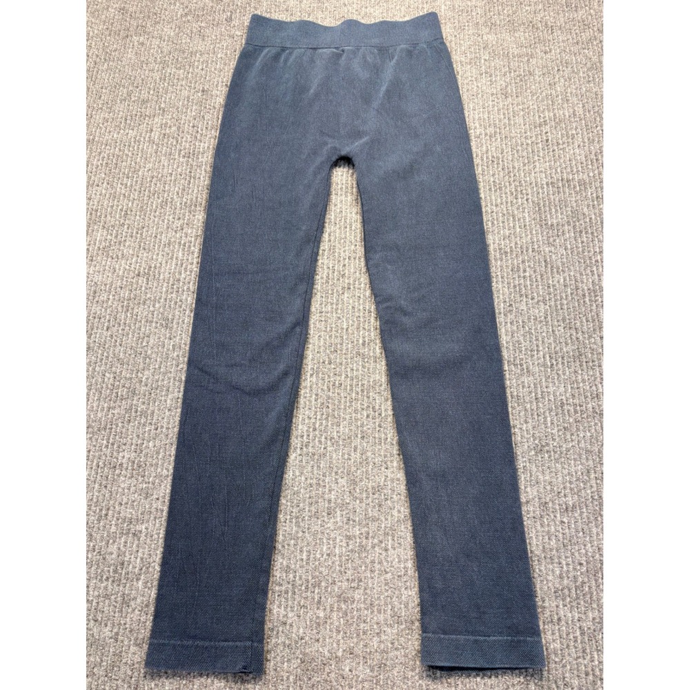 Simply Vera Vera Wang Women Navy Blue Denim Look Leggings Size Medium RN62856